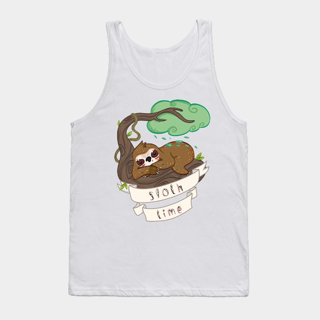 Be lazy Be Sloth ! Tank Top by lunaticpark